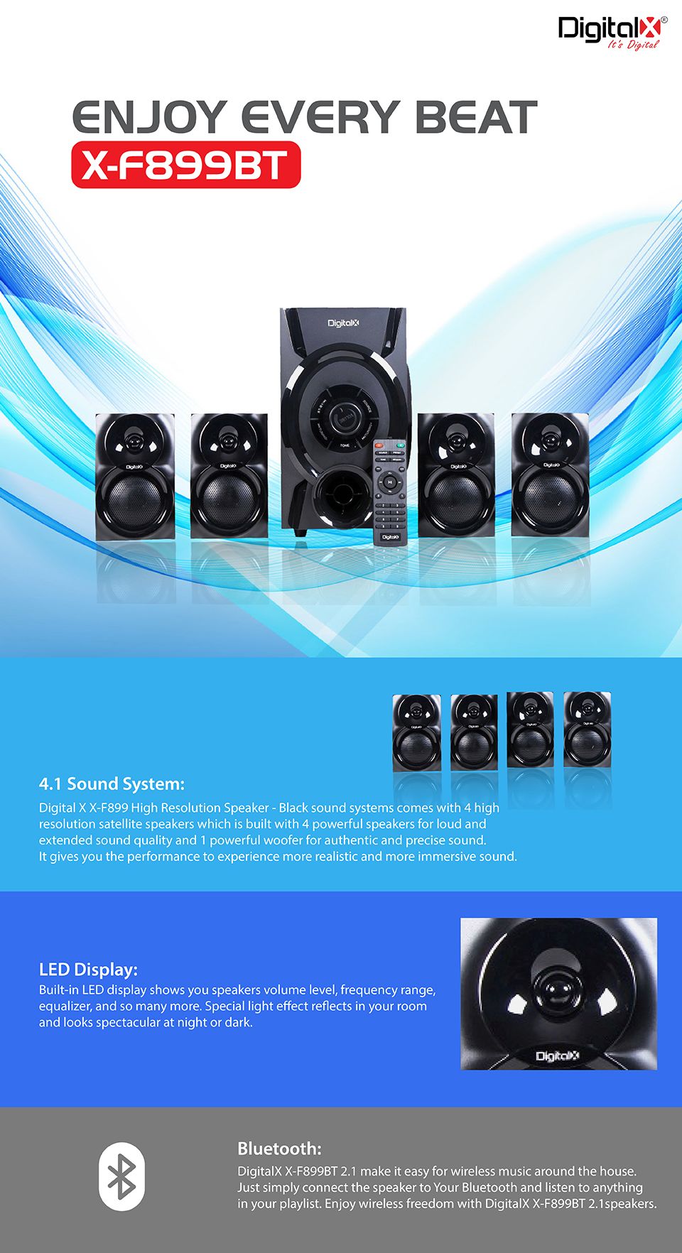 DigitalX X-F899BT speaker 